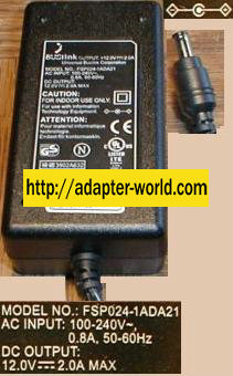 Buslink FSP024-1ADA21 12V 2.0A AC Adapter 12V 2.0A 9NA0240304