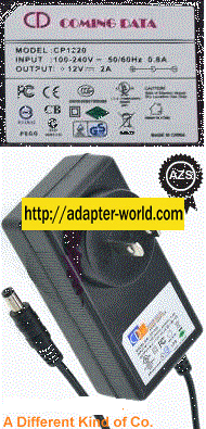 Coming Data CP1220 AC Adapter 12VDC 2A New -( ) 2x5.5mm New 10