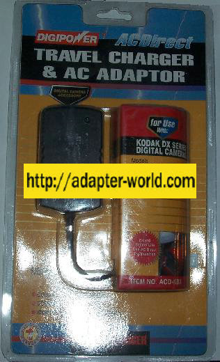 DIGIPOWER ACD-KDX AC ADAPTER 3.4Vdc 2.5A 15Pins TRAVEL CHARGER K