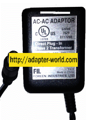 FOREEN INDUSTRIES 28-A06-200 AC ADAPTER 6VDC 200mA New 2 x 5.4