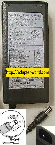 HYUNDAI SAD04212-UV AC Adapter 12VDC 3.5A Power Supply LCD Mon