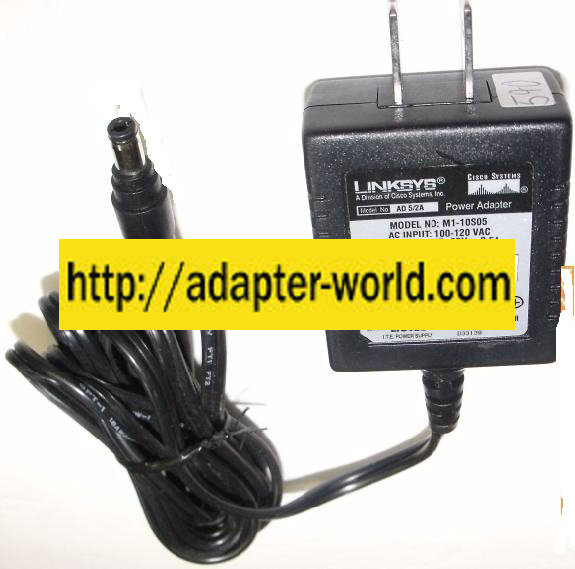 LINKSYS M1-10S05 AC DC Adapter 5V 2A SWITCHING Power Supply HUB