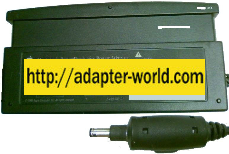 MACINTOSH M3037 AC ADAPTER 24VDC 1.87A 45W POWERBOOK MAC Laptop