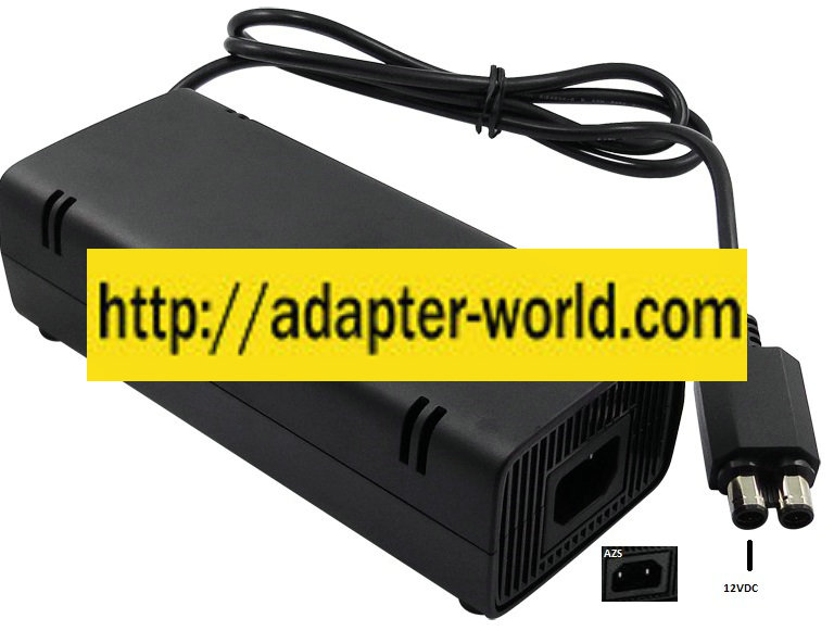 MICROSOFT XBOX 360 PB-2121-02MX AC ADAPTER 12VDC 9.6A NEW 6x8.5