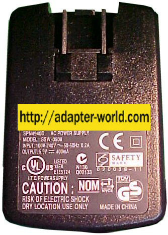 MOTOROLA SSW-0508 TRAVEL CHARGER 5.9V 400mA