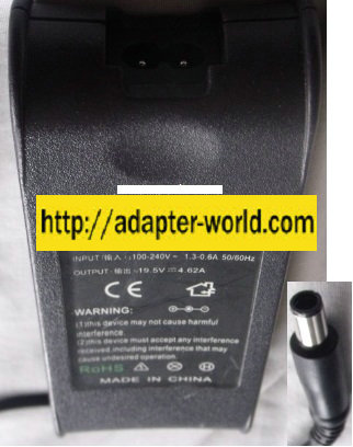 AD-90195D REPLACEMENT AC ADAPTER 19.5V DC 4.62A POWER SUPPLY