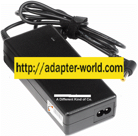 PPP014S REPLACEMENT AC ADAPTER 19VDC 4.7A NEW 2.5x5.4mm -( )- 1