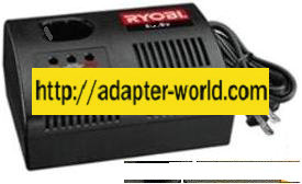 RYOBI 1400666 CHARGER 14Vdc 2A 45W for CORDLESS DRILL 1400652 BA
