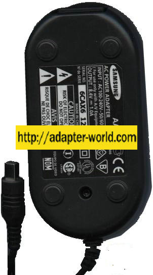SAMSUNG AA-E8 AC Adapter 8.4VDC 1A Camcorder Digital Camera Camc