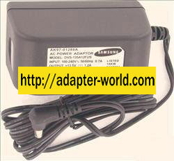 SAMSUNG DVS-135A12FUS AC ADAPTER 13.5VDC 1.2A AK97-01288A FOR DV