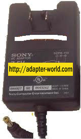 SONY SCPH-113 AC ADAPTER 7.5VDC 2A NEW -( ) 1.5x4.7x9.7mm 90 ° R