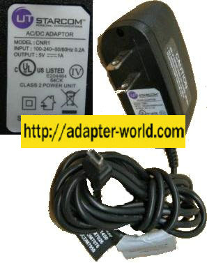 STARCOM CNR1 AC DC ADAPTER 5V 1A USB CHARGER