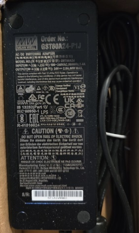 MW MeanWell GST60A24-EC 60W 24V 2.5A power adapter