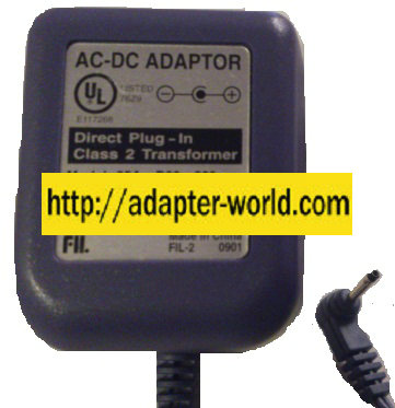 35A-D06-500 AC ADAPTER 6VDC 500mA 3VA NEW 1 x 2.4 x 9.4mm