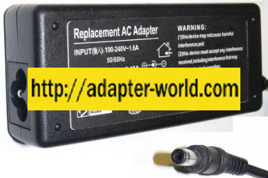 3892A300 AC ADAPTER 19.5VDC 3.34A NEW 1x5x7.2x12.6mm STRAIGHT