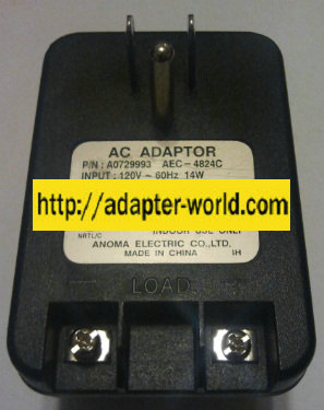 NORTEL A0729993 AC ADAPTER 24VDC 0.25A POWER SUPPLY