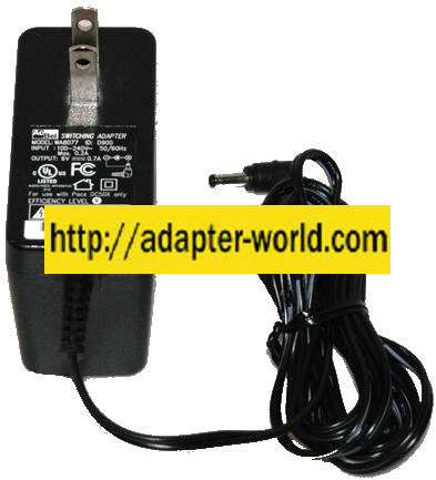 ACBEL WA8078 AC ADAPTER 5V DC 1.2A -( )- 1.2x3.5mm 100-120V New