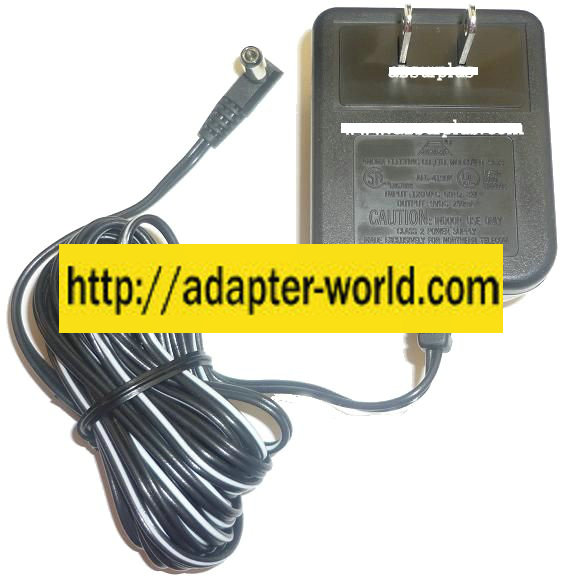 ANOMA AD-9123 AC ADAPTER 9VDC 250mA NEW -( ) 2.5x5.5x12.9mm 90 °