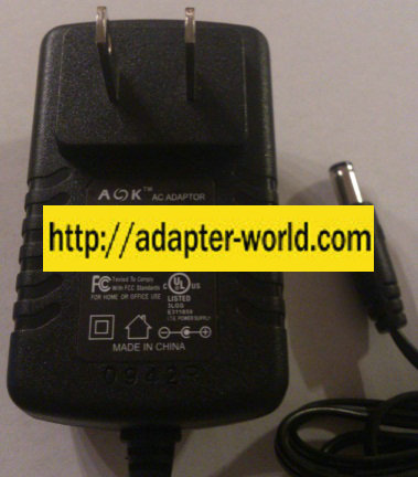 AOK AK02G-1200100U AC ADAPTER 12VDC 1A NEW 2 x 5.5 x 10mm