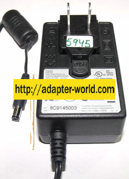 APD WA-10H05 AC ADAPTER 5V 2A PLUG IN POWER SUPPLY