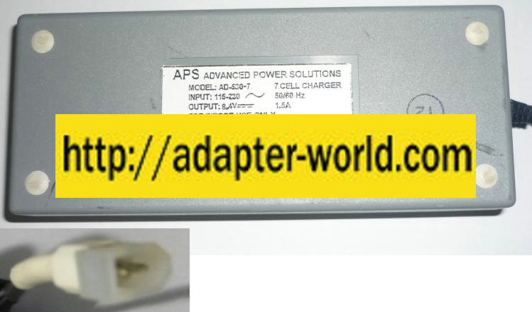 APS AD-530-7 AC ADAPTER 8.4VDC 7 CELL CHARGER Power Supply 530-7