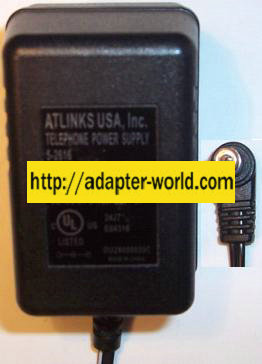 ATLINKS 5-2616 AC ADAPTER 9V 200mA NEW -( ) 2x5.5mm 90 °ROUND B