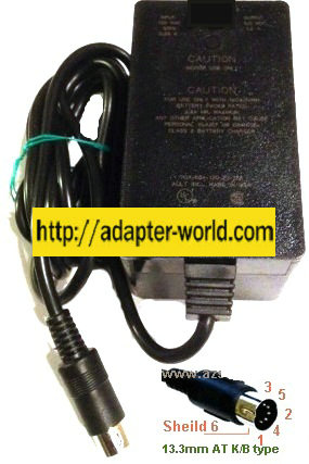 AULT 7612-305-4B9E AC ADAPTER 5VDC 1A 12V 0.25A NEW 5PIN 13mm
