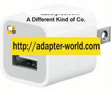 Apple A1265 Charger 5VDC 1A USB A female AC ADAPTER POWER SUPPLY