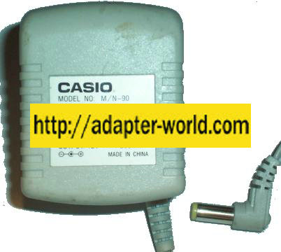 CASIO M/N-90 AC ADAPTER 12VDC 200mA 6W POWER SUPPLY