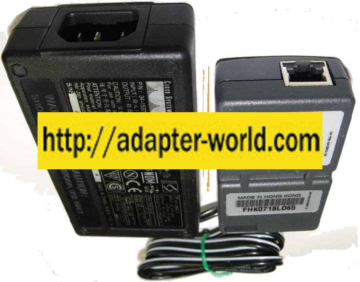 CISCO ADP-10KB AC ADAPTER 48VDC 0.2A -( )- RJ45 INJECTOR NEW PO