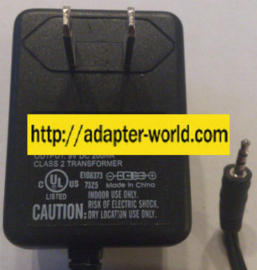 COBRA UD3514090020G AC ADAPTER 9VDC 200mA NEW 2.5mm Jack