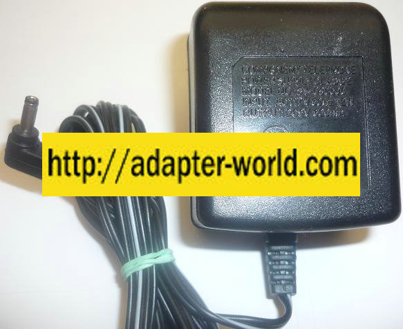 COMPONENT TELEPHONE SY-090600 AC ADAPTER 9VDC 600mA new -( ) 1x
