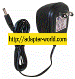 CUI KA12D090050034U AC ADAPTER 9Vdc 500mA -( )- 2x5.5mm 120vac U