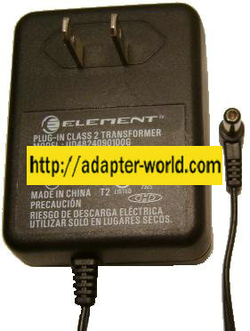 Element UD4824090100G AC DC Adapter 9V 1A Power Supply Speaker s
