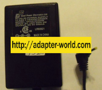 GOOD GPU4105500R AC ADAPTER 5VDC 800mA 0.5mm POWER SUPPLY