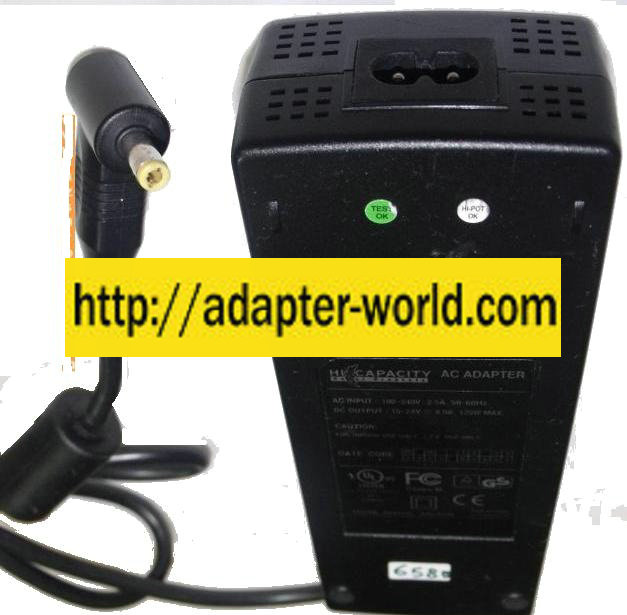 HI CAPACITY EA1122 UNIVERSAL AC ADAPTER 15-24V 8A UNIVERSAL POWE