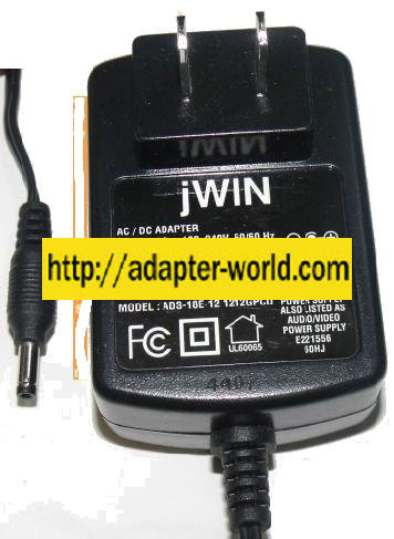 JWIN ADS-18E-12 1212GPCU AC DC ADAPTER 12V 1A DIRECT PLUG IN POW