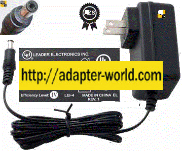 LEADER MT18-Y120150-A1 AC ADAPTER 12VDC 1.5A -( ) 2.5x5.5mm 120V