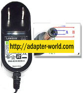 LINKSYS AD12V/0.5A-SW AC Adapter 12V DC 0.5A NEW 2x5mm -( )-
