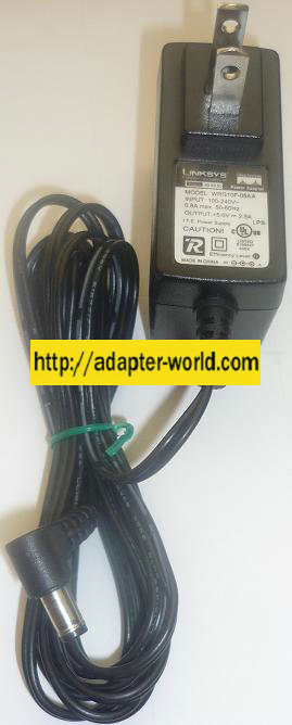 LINKSYS WRG10F-05AA AC ADAPTER 5VDC 2.5A NEW -( ) 2.5x5.5x9.6mm