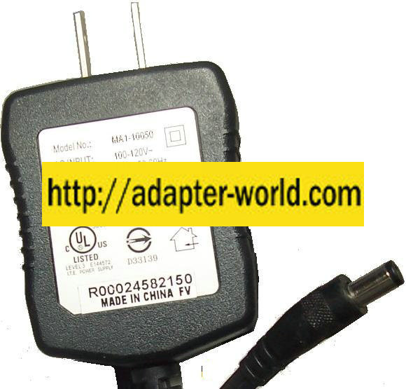 MA1-10050 AC ADAPTER 5VDC 2.5A Power Supply FOR Wireless Router