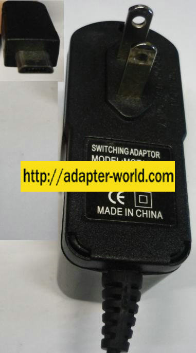 MOTOROLA MOTORAZR MOTV8/V9 SWITCHING ADAPTER 5V 500mA MOT-Q9h