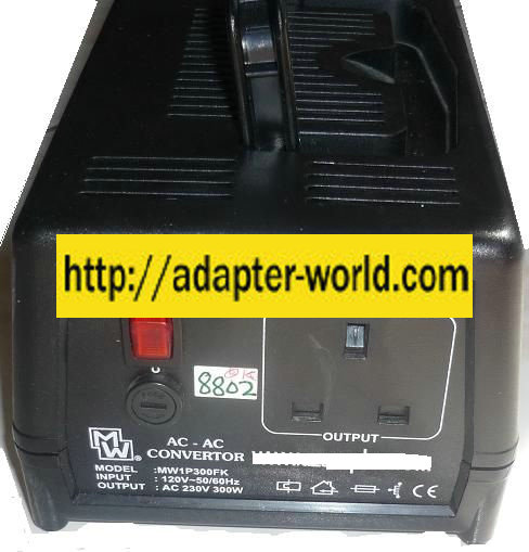 MW MW1P300FK AC AC CONVERTER 230VAC 300W 120V AC 60Hz