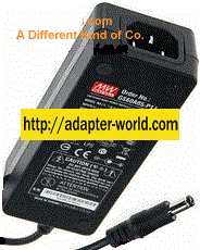 Mean Well GS40A05-P1J Ac Adapter 5Vdc 5A -( ) 2x5.5mm Straight R Mean Well GS40A05-P1J Ac Adapter 5Vdc 5A -( ) 2x5.5mm Straight R