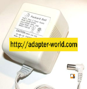 PACKARD BELL AM-91000 AC ADAPTER 9VDC 1A NEW 2.1x5.3x10.7mm