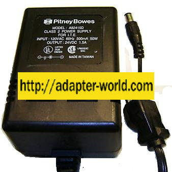 PITNEY BOWES A82415D AC ADAPTER 24VDC 1.5mA Power Supply