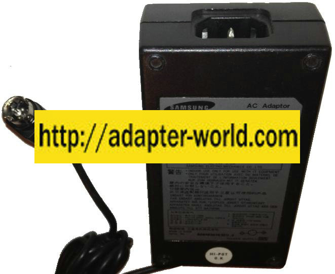 SAMSUNG PSCV500107A AC ADAPTER 24V DC 2A NEW 3-PIN DIN CONNECTO