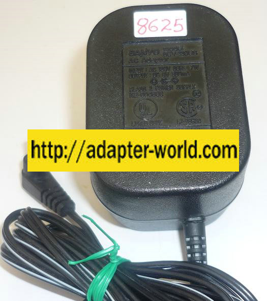 SANYO 6CV-120US AC ADAPTER 6VDC 500mA NEW -( ) 1.5x4x9.4mm 90 D