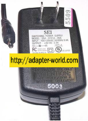 SEI DVE DSA-0151A-05A AC DC ADAPTER 5V 2.4A Hybrid Cable Modem