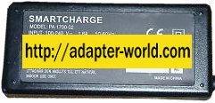 SMARTCHARGE PA-1700-02 AC ADAPTER 20VDC 4.5A NEW 1x5.6x7.7x12.3